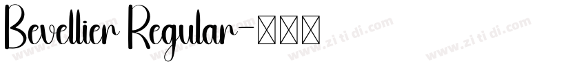 Bevellier Regular字体转换
